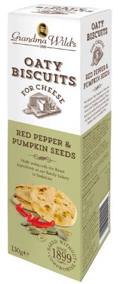 Grandma Wild's Red Pepper and Pumpkin Seed Oatcakes
