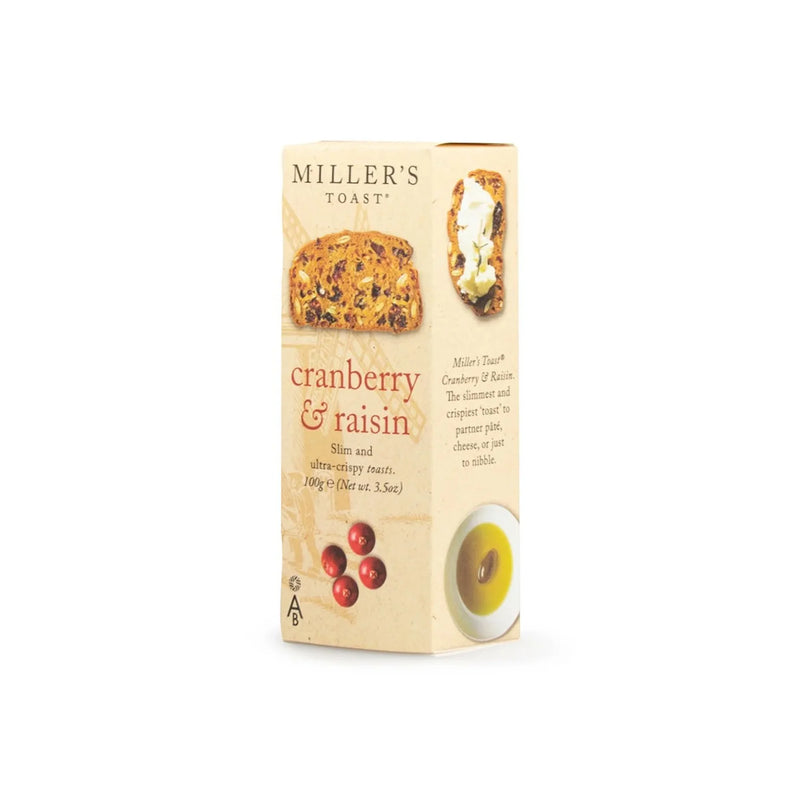 Millers Toast Cranberry and Raisin
