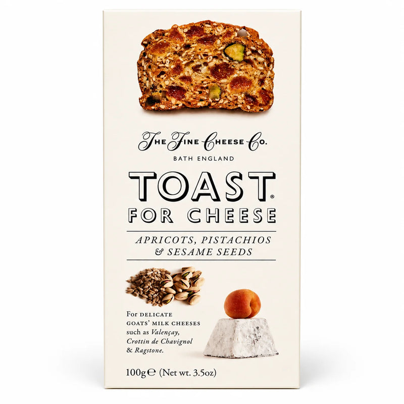 Toast for Cheese with Apricots, Pistachios & Sesame Seeds
