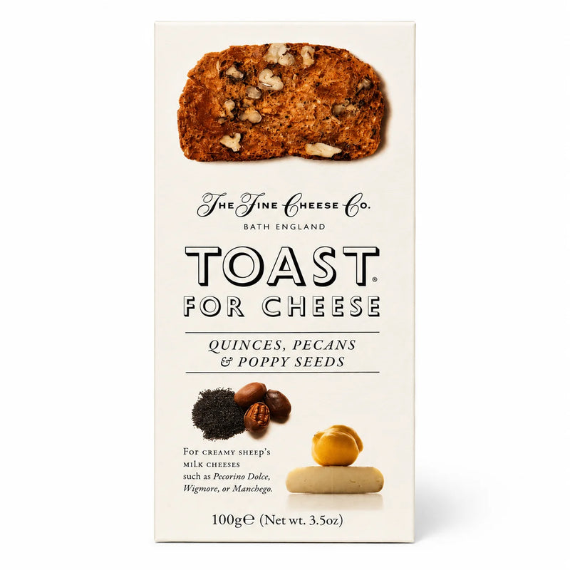 Toast for Cheese with Quinces, Pecans & Poppy Seeds