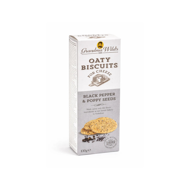 Grandma Wild’s Black Pepper and Poppy Seed Oaty Biscuits