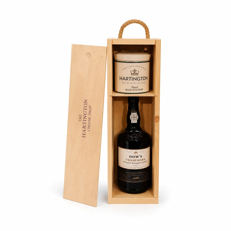 Luxury Port and Hartington Stilton Pot Gift box