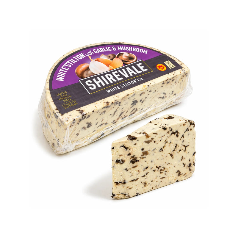 White Stilton with Mushrooms and Garlic