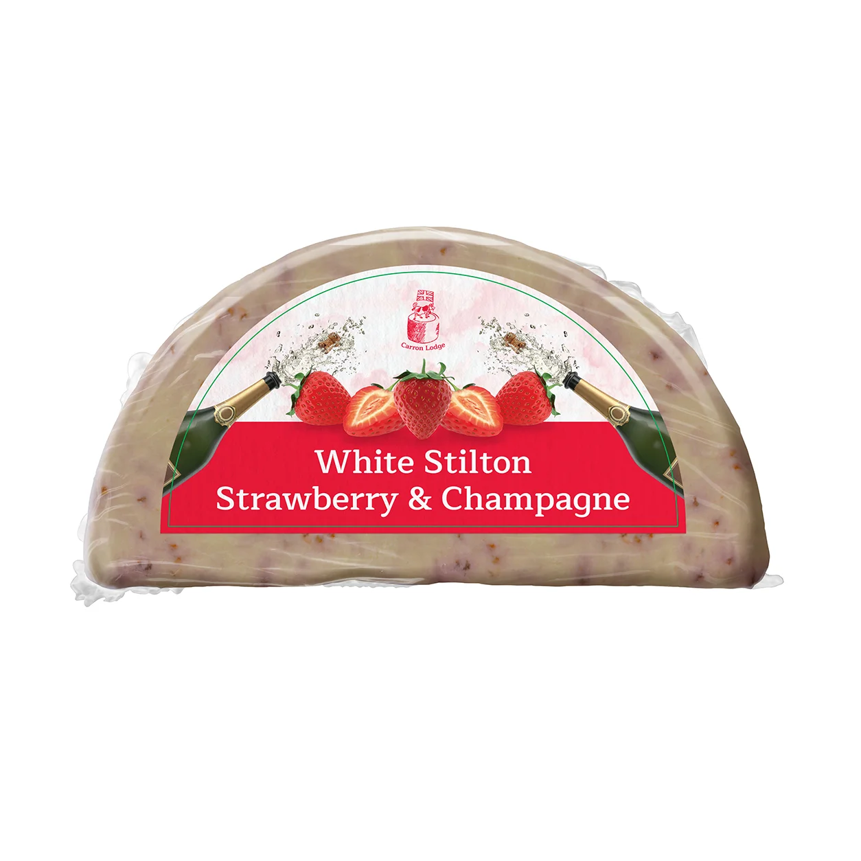White Stilton with Strawberries and Champagne