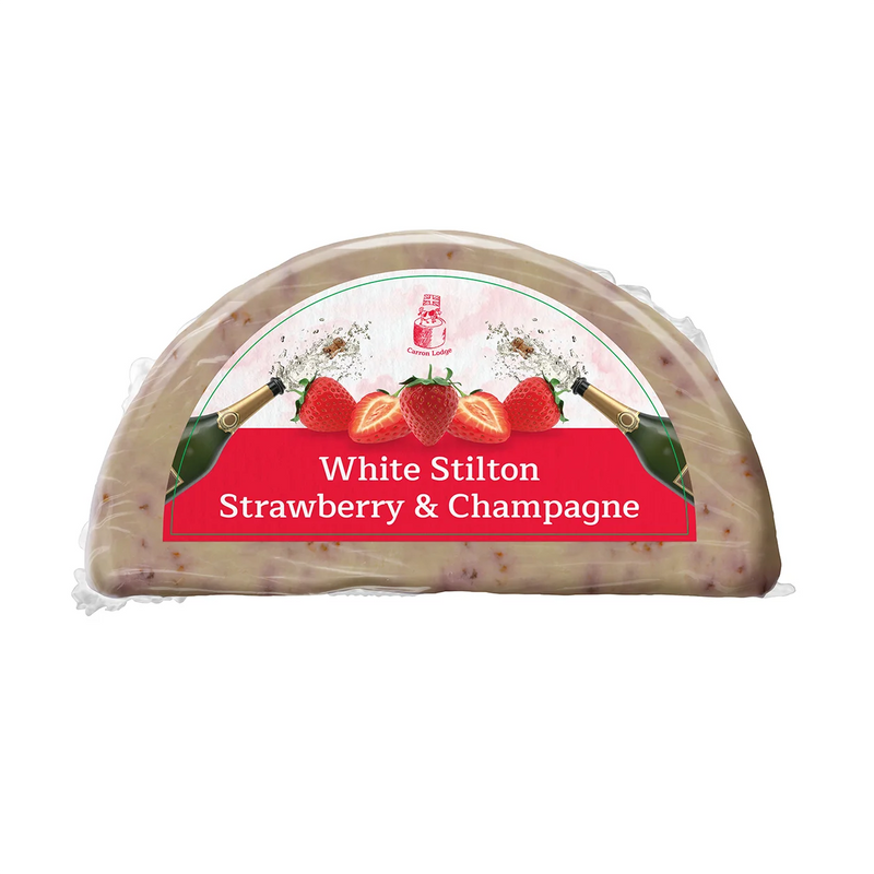 White Stilton with Strawberries and Champagne